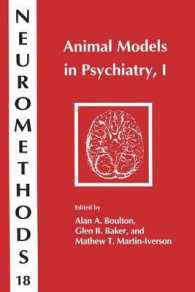Animal Models in Psychiatry, I (Neuromethods)