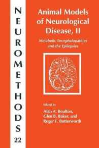 Animal Models of Neurological Disease, II : Metabolic Encephalopathies and Epilepsies (Neuromethods)