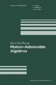 Malcev-Admissible Algebras (Progress in Mathematics)