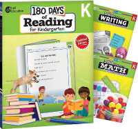 180 Days™: Reading, Writing and Math for Grade K: 3-Book Set : Practice, Assess, Diagnose (180 Days of Practice)