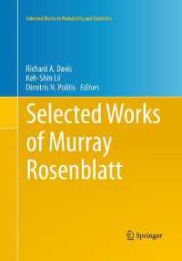 Selected Works of Murray Rosenblatt (Selected Works in Probability and Statistics)