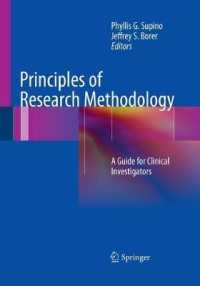 Principles of Research Methodology : A Guide for Clinical Investigators