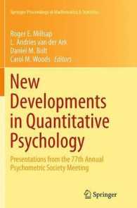 New Developments in Quantitative Psychology : Presentations from the 77th Annual Psychometric Society Meeting (Springer Proceedings in Mathematics & Statistics)