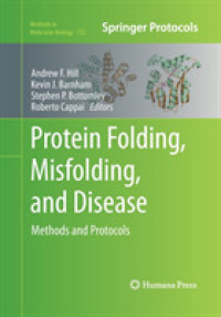 Protein Folding, Misfolding, and Disease : Methods and Protocols (Methods in Molecular Biology)