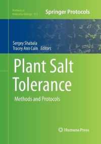 Plant Salt Tolerance : Methods and Protocols (Methods in Molecular Biology)