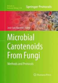 Microbial Carotenoids from Fungi : Methods and Protocols (Methods in Molecular Biology)