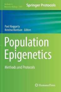Population Epigenetics : Methods and Protocols (Methods in Molecular Biology)