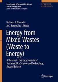 Energy from Mixed Wastes : Waste to Energy (Encyclopedia of Sustainability Science and Technology)