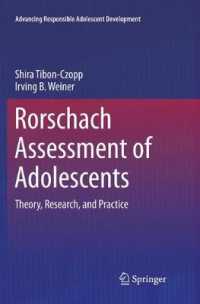 Rorschach Assessment of Adolescents : Theory, Research, and Practice (Advancing Responsible Adolescent Development)