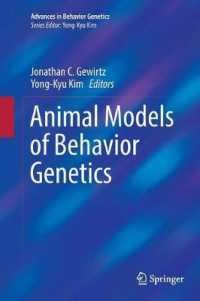 Animal Models of Behavior Genetics (Advances in Behavior Genetics)