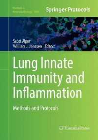 Lung Innate Immunity and Inflammation : Methods and Protocols (Methods in Molecular Biology)