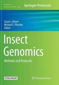 Insect Genomics : Methods and Protocols (Methods in Molecular Biology)