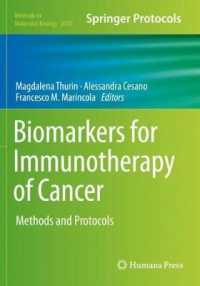 Biomarkers for Immunotherapy of Cancer : Methods and Protocols (Methods in Molecular Biology)