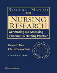 Resource Manual for Nursing Research : Generating and Assessing Evidence for Nursing Practice （10 PAP/PSC）