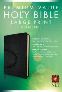 Holy Bible : New Living Translation, Crown, Black, Large Print, Slimline, Premium Value （LRG）