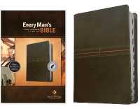 NLT Every Man's Bible, LeatherLike, East-West Grey, Indexed