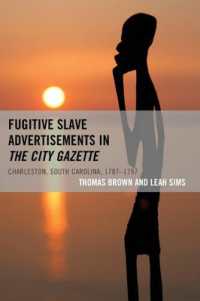 Fugitive Slave Advertisements in the City Gazette : Charleston, South Carolina, 1787-1797