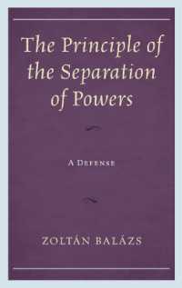 The Principle of the Separation of Powers : A Defense