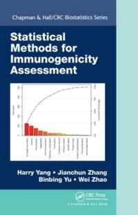 抗原性評価の統計的手法<br>Statistical Methods for Immunogenicity Assessment (Chapman & Hall/crc Biostatistics Series)