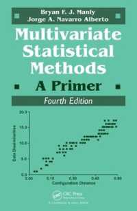 多変量統計学の手法（テキスト・第４版）<br>Multivariate Statistical Methods : A Primer, Fourth Edition （4TH）