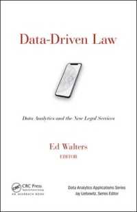 法曹界のためのデータサイエンス<br>Data-Driven Law : Data Analytics and the New Legal Services (Data Analytics Applications)