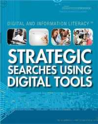 Strategic Searches Using Digital Tools (Digital and Information Literacy)