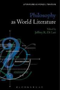 世界文学としての哲学<br>Philosophy as World Literature (Literatures as World Literature)