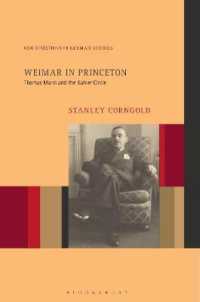 Weimar in Princeton : Thomas Mann and the Kahler Circle (New Directions in German Studies)