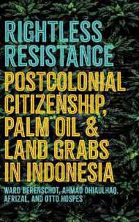 Rightless Resistance : Postcolonial Citizenship, Palm Oil, and Land Grabs in Indonesia (Cornell Modern Indonesia Project)