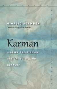 Karman : A Brief Treatise on Action, Guilt, and Gesture (Meridian: Crossing Aesthetics)
