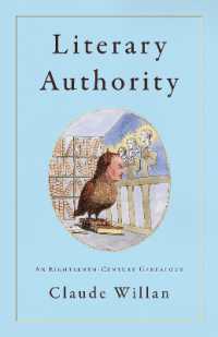 Literary Authority : An Eighteenth-Century Genealogy