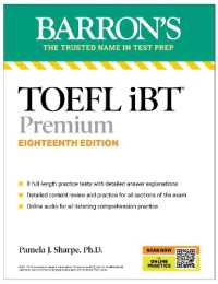 TOEFL iBT Premium with 8 Practice Tests + Online Audio, Eighteenth Edition (Barron's Test Prep) （Eighteenth）