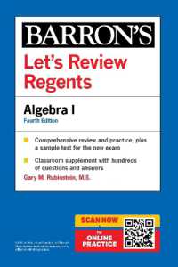Let's Review Regents: Algebra I, Fourth Edition (Barron's New York Regents)