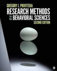 行動科学のための調査法（第２版）<br>Research Methods for the Behavioral Sciences （2ND）