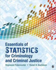 犯罪学・刑事司法のための統計学の要点<br>Essentials of Statistics for Criminology and Criminal Justice