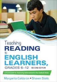 Teaching Reading to English Learners, Grades 6 - 12 : A Framework for Improving Achievement in the Content Areas （2ND）