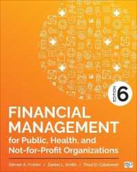 Financial Management for Public, Health, and Not-for-Profit Organizations （6TH）