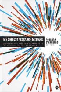 My Biggest Research Mistake : Adventures and Misadventures in Psychological Research