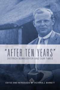 'After Ten Years' : Dietrich Bonhoeffer and Our Times