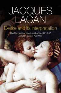 ラカン著／セミネール　第６巻：欲望とその解釈（英訳）<br>Desire and its Interpretation : The Seminar of Jacques Lacan, Book VI