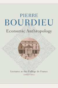 Economic Anthropology : Lectures at the College de France, 1992 - 1993