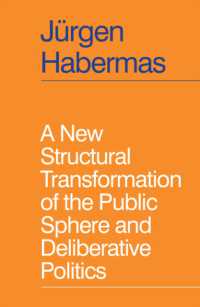ハーバーマス著／公共圏の新たな構造転換と熟議の政治（英訳）<br>A New Structural Transformation of the Public Sphere and Deliberative Politics