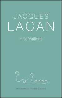 ラカン著／精神科医としての初期著作集（英訳）<br>First Writings