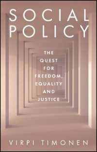 社会政策：自由・平等・正義の追求<br>Social Policy : The Quest for Freedom, Equality and Justice