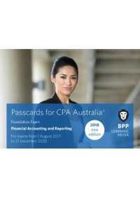 CPA Australia Financial Accounting and Reporting : Passcards -- Spiral bound