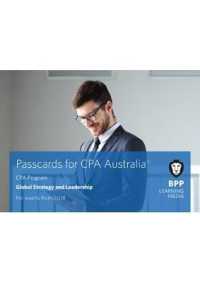 CPA Australia Global Strategy & Leadership : Passcards -- Spiral bound