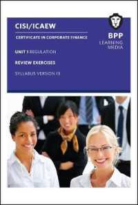 Cisi Capital Markets Programme Certificate in Corporate Finance Unit 1 Syllabus Version 13 : Review Exercises -- Paperback / softback