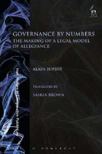 Governance by Numbers : The Making of a Legal Model of Allegiance (Hart Studies in Comparative Public Law)