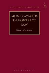 Money Awards in Contract Law (Hart Studies in Private Law)