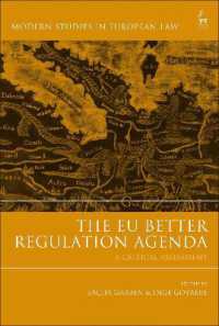 The EU Better Regulation Agenda : A Critical Assessment (Modern Studies in European Law)